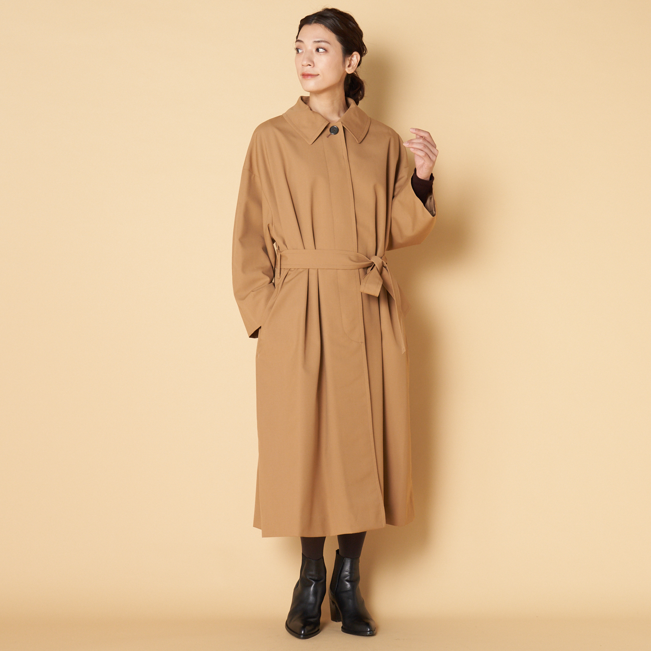 ウールタイプライターステンカラーコート Heliopole Heliopole エリオポール 公式オンラインストア