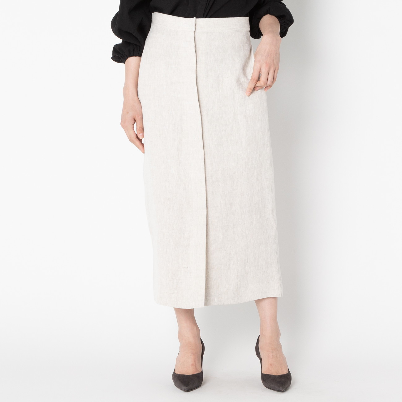 LINEN タイト スカート|raspail|HÉLIOPÔLE(エリオポール LINEN タイト スカート|raspail|HÉLIOPÔLE(エリオポール