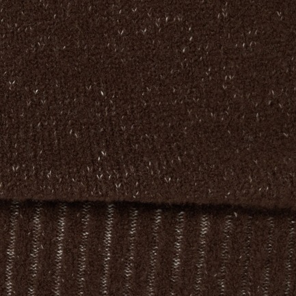 5Gブークレ&times;梳毛ニットＶニットプルオーバー 詳細画像 ダークブラウン 10