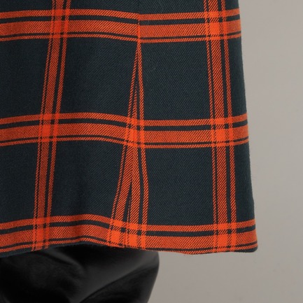 BONOTTOウールチェックロングワンピース 詳細画像 グリーン系 11