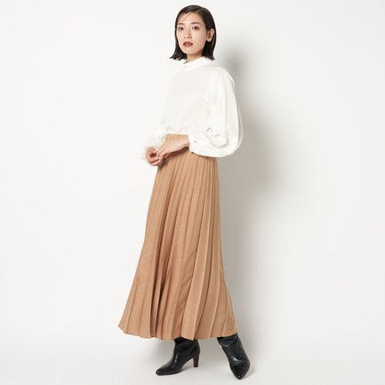 プリーツスカート 詳細画像 キャメル 1