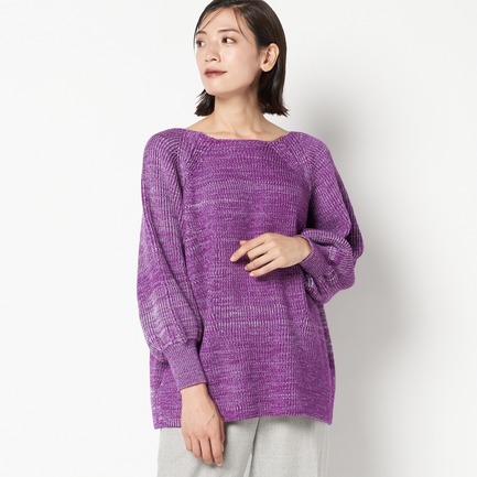 5G畦バルーンスリーブニット 詳細画像 パープル系 3