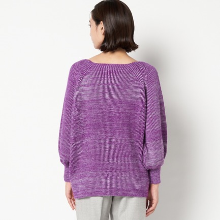 5G畦バルーンスリーブニット 詳細画像 パープル系 5