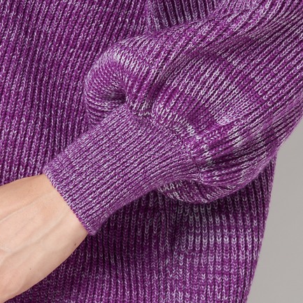 5G畦バルーンスリーブニット 詳細画像 パープル系 8