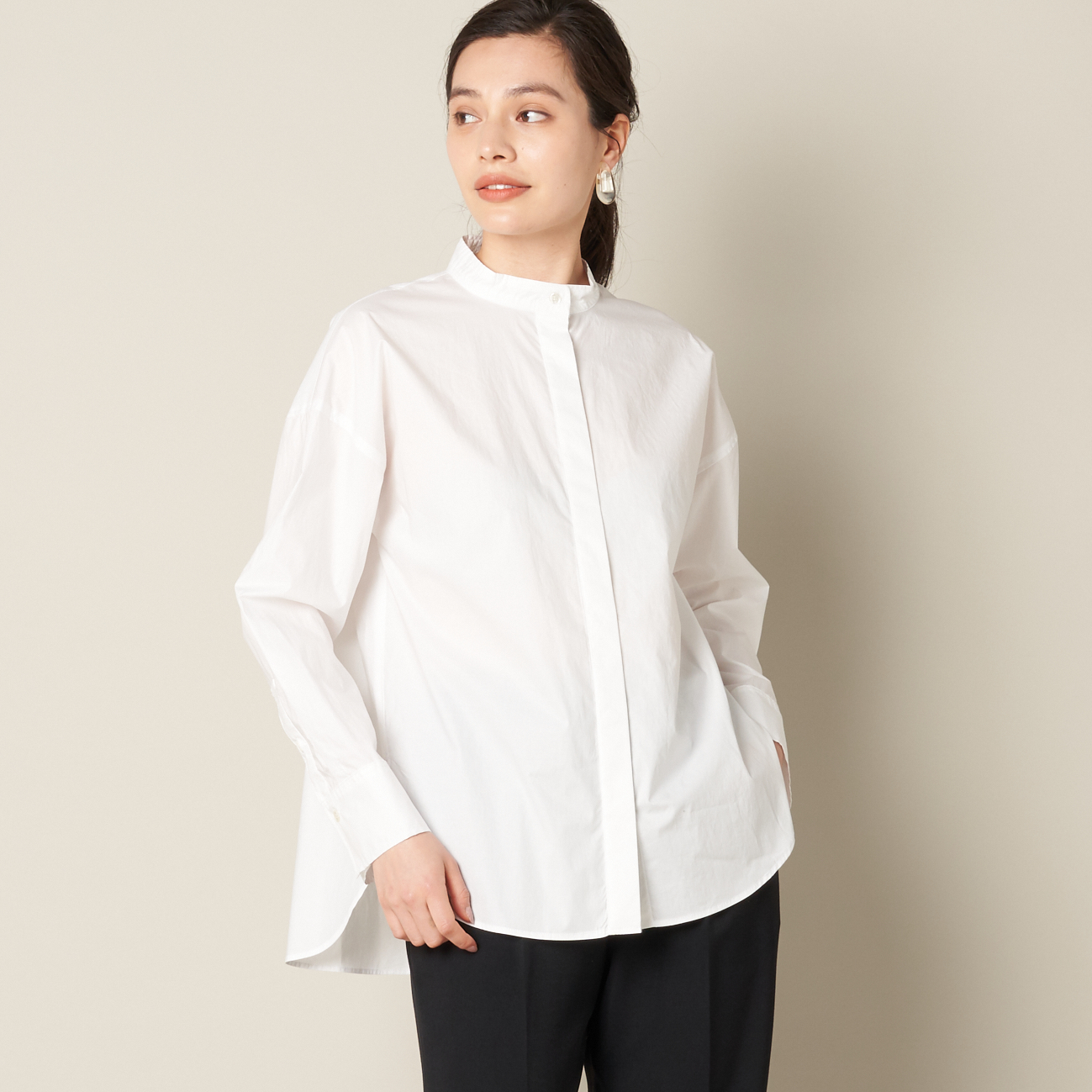 スタンドカラーシャツ Heliopole Heliopole エリオポール 公式オンラインストア