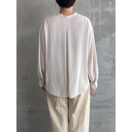 BACK SATIN AMUNZEN SHIRT 詳細画像 アイボリー 3