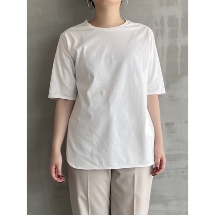 ROUND NECK & HEM PULLOVER 詳細画像 ホワイト 7