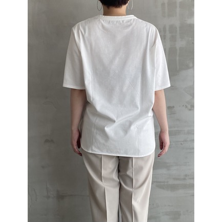 ROUND NECK & HEM PULLOVER 詳細画像 ホワイト 9