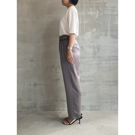 KALINE SATIN PANTs SOLID 詳細画像 ミディアムグレー 14