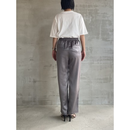 KALINE SATIN PANTs SOLID 詳細画像 ミディアムグレー 15