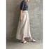 KALINE SATIN SKIRT SOLID 詳細画像