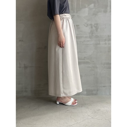 KALINE SATIN SKIRT SOLID 詳細画像 ミディアムグレー 14