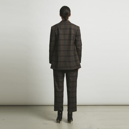 the Ellison W Jacket (TOMAS WOOL CHECK) 詳細画像 ブラウン 11