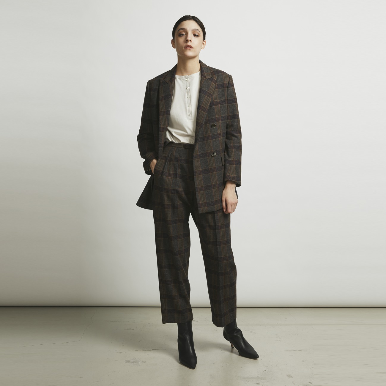 the Ellison W Jacket (TOMAS WOOL CHECK)