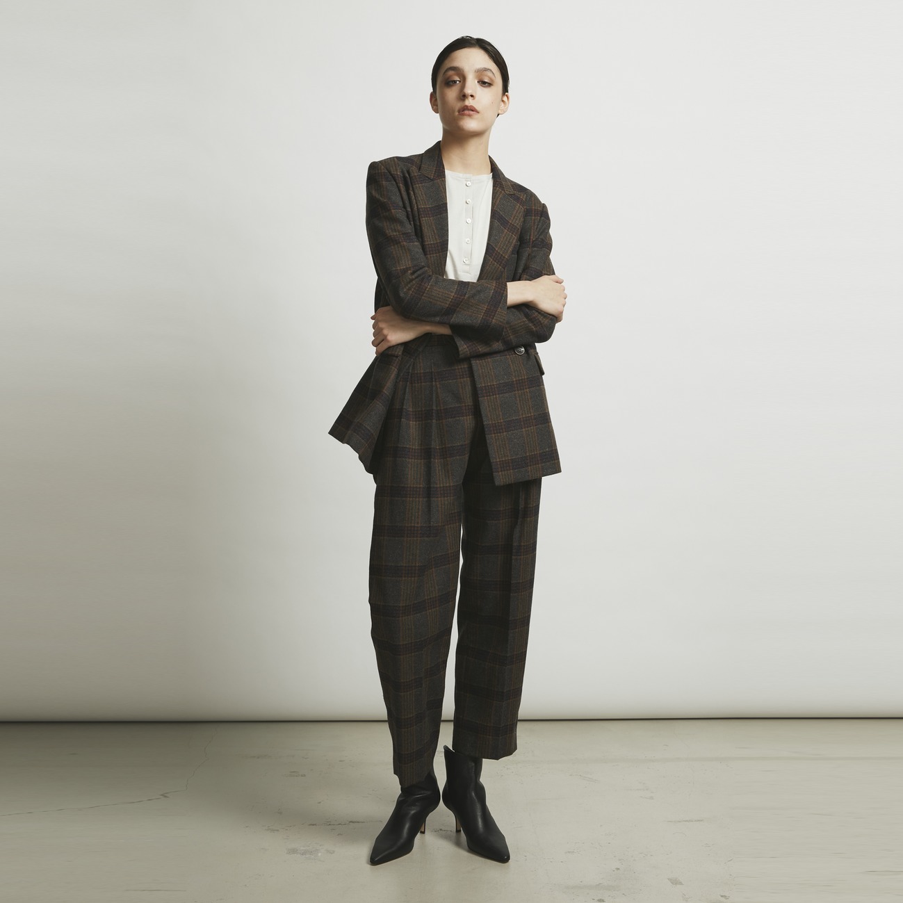 the Ellison W Jacket (TOMAS WOOL CHECK)