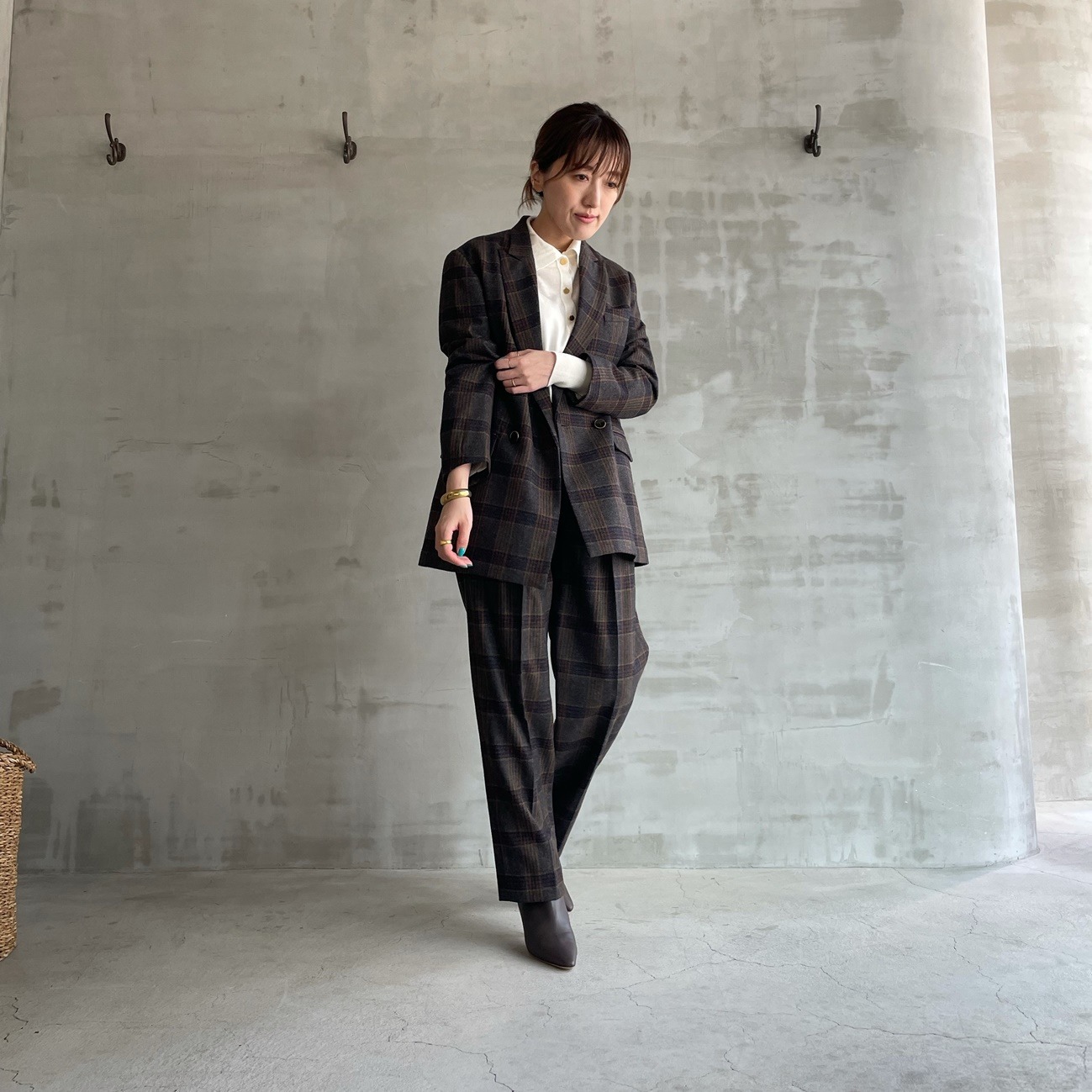 the Ellison W Jacket (TOMAS WOOL CHECK)