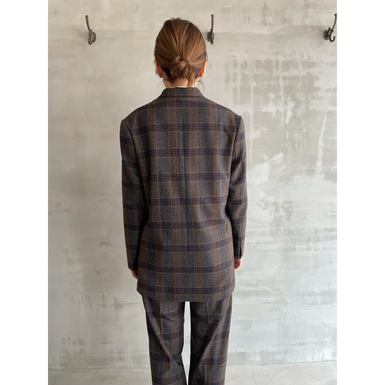 the Ellison W Jacket (TOMAS WOOL CHECK)|HELIOPOLE|HÉLIOPÔLE