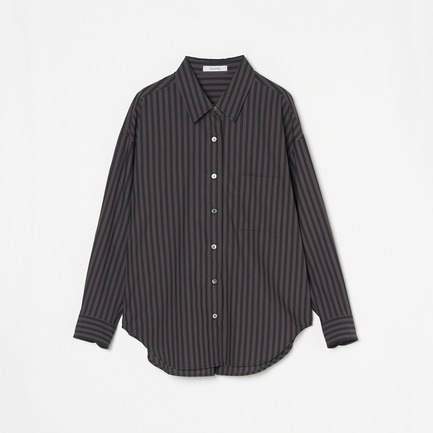 the Editor SHIRT (COTTON BROAD  STRIPE) 詳細画像 ミディアムグレー 1