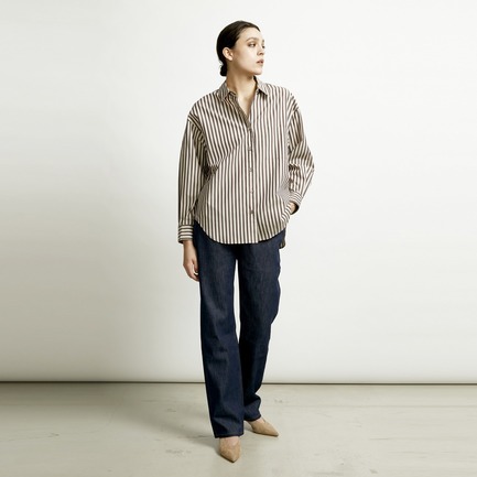 the Editor SHIRT (COTTON BROAD  STRIPE) 詳細画像 ベージュ 12