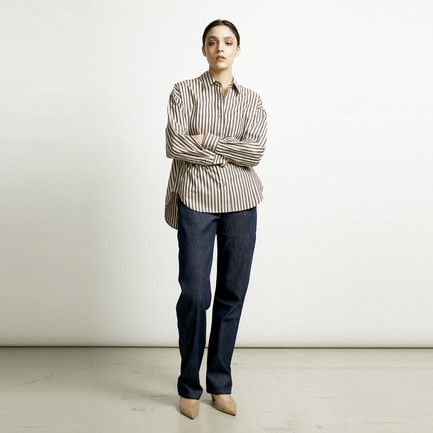 the Editor SHIRT (COTTON BROAD  STRIPE) 詳細画像 ベージュ 13