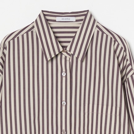 the Editor SHIRT (COTTON BROAD  STRIPE) 詳細画像 ミディアムグレー 2