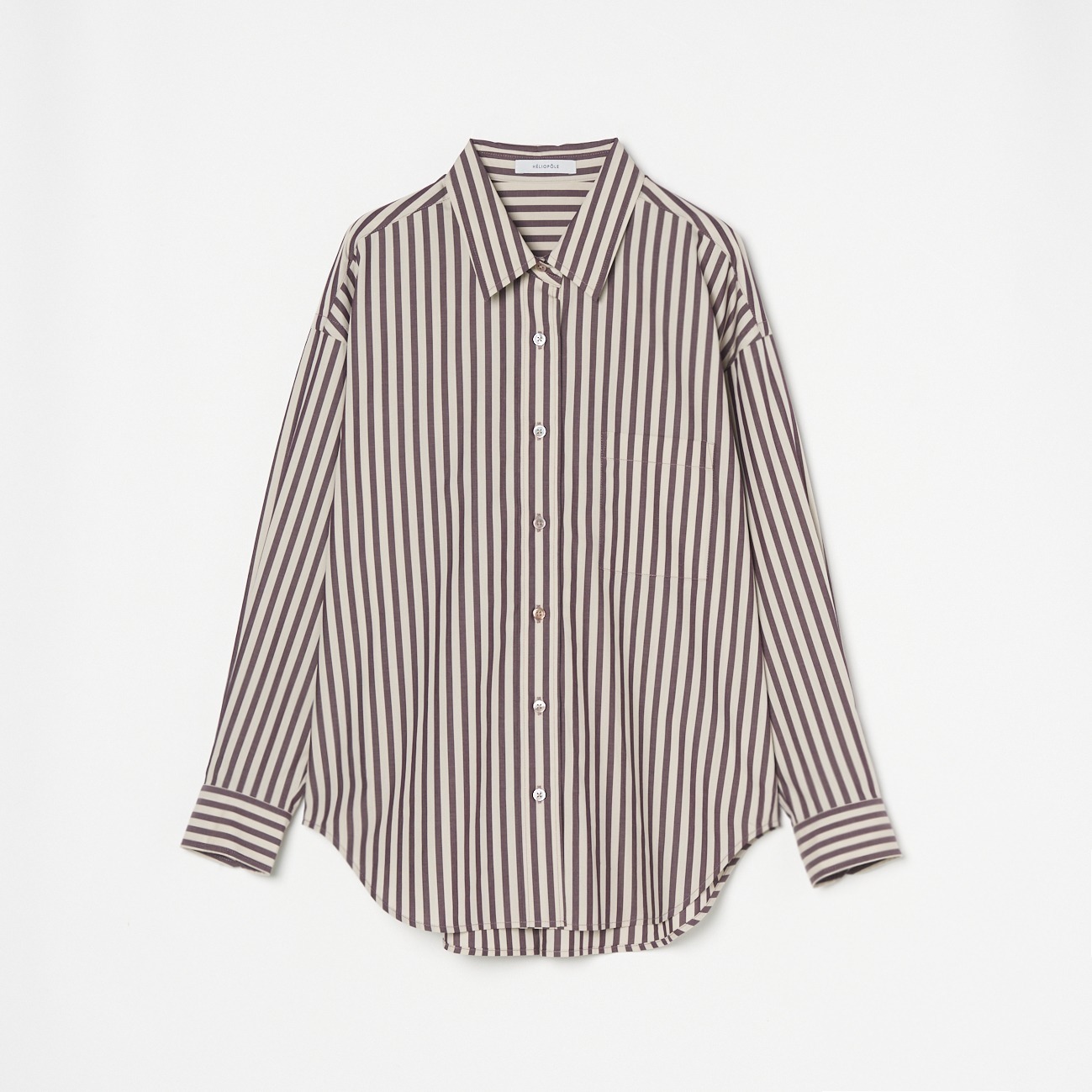 the Editor SHIRT (COTTON BROAD STRIPE)|HELIOPOLE|HÉLIOPÔLE the Editor SHIRT (COTTON BROAD STRIPE)|HELIOPOLE|HÉLIOPÔLE