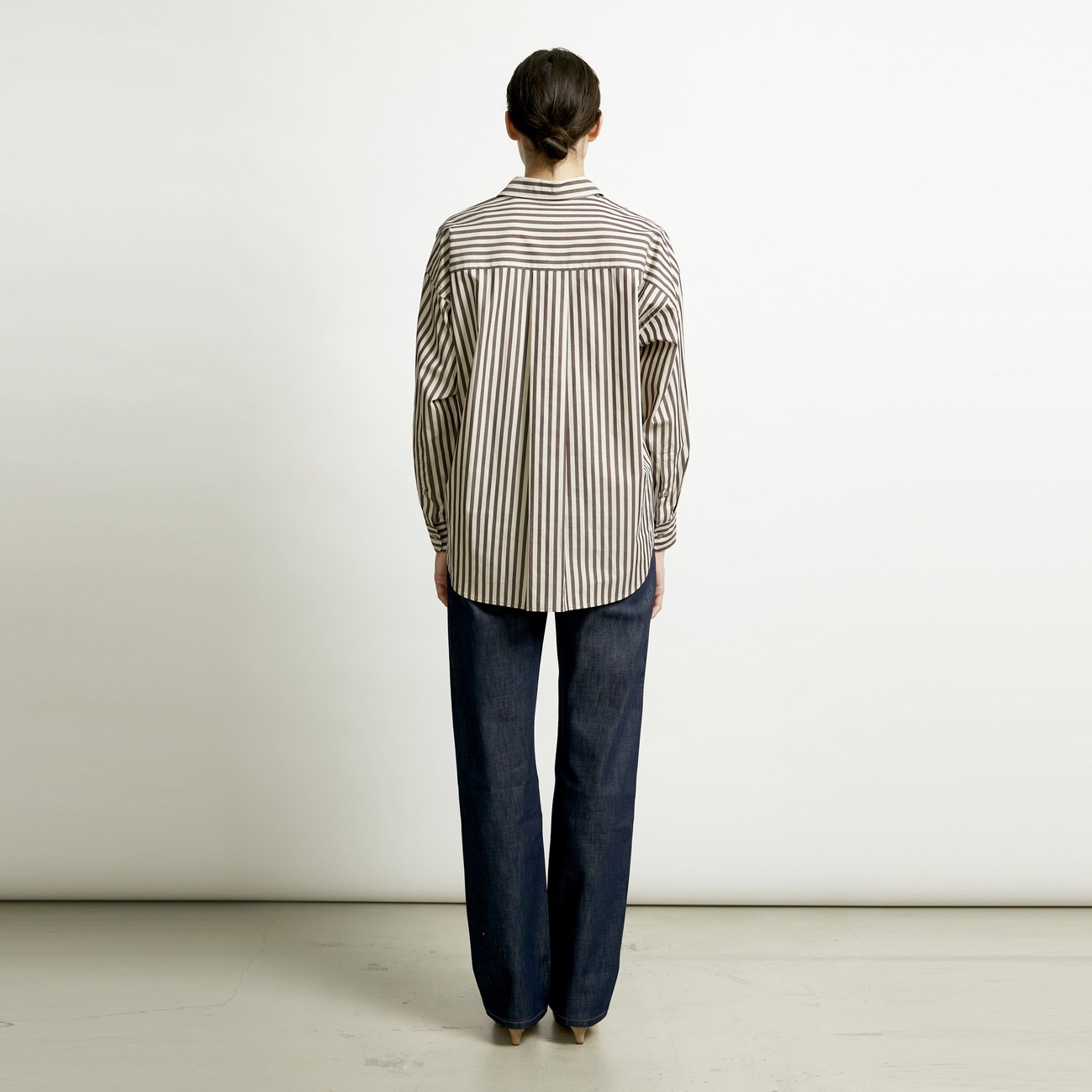 the Editor SHIRT (COTTON BROAD STRIPE)｜HELIOPOLE｜HÉLIOPÔLE