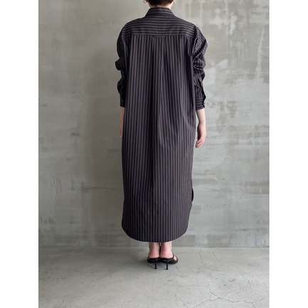 COTTON BROAD  STRIPE SHIRT OP 詳細画像 ミディアムグレー 15