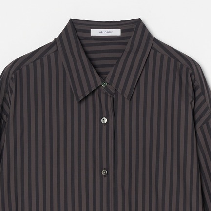 COTTON BROAD  STRIPE SHIRT OP 詳細画像 ミディアムグレー 2