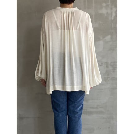 GAUZE CREPE DE CHINE SH 詳細画像 ホワイト 10