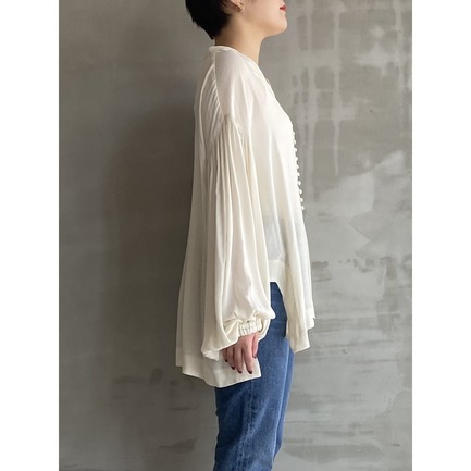 GAUZE CREPE DE CHINE SH 詳細画像 ホワイト 9