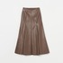 ECO LEATHER FLARE SKIRT 詳細画像