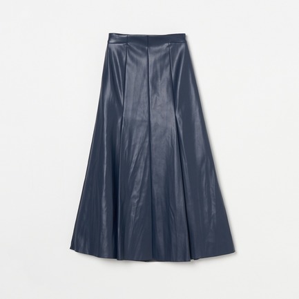 ECO LEATHER FLARE SKIRT 詳細画像 ダークブラウン 1