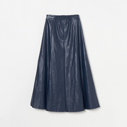 ECO LEATHER FLARE SKIRT 詳細画像 ダークブラウン 1