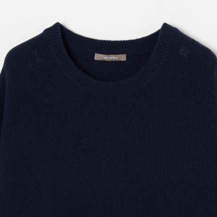 MOSS STITCH CREW NECK PO 詳細画像 ネイビー 2