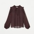 DEVEAUX SHIFFON RUFFLE BLOUSE 詳細画像