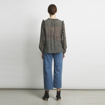 DEVEAUX SHIFFON RUFFLE BLOUSE 詳細画像 ホワイト 8