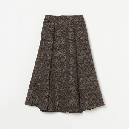 SQUARE JACQUARD FLARE SKIRT