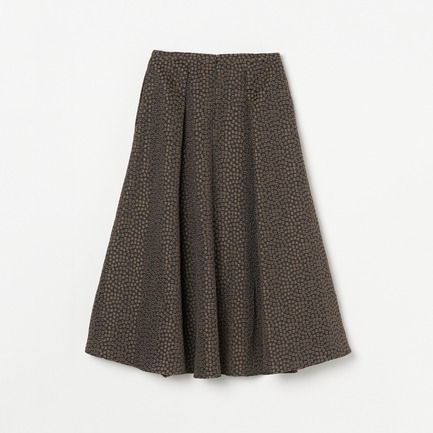 SQUARE JACQUARD FLARE SKIRT 詳細画像 ブラック 1