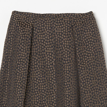 SQUARE JACQUARD FLARE SKIRT 詳細画像 ブラック 2