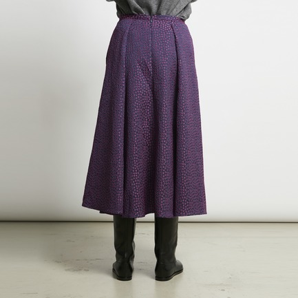 SQUARE JACQUARD FLARE SKIRT 詳細画像 ブラック 3