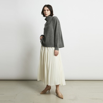 GEORGETTE TIERED PLEAT SKIRT 詳細画像 ホワイト 11