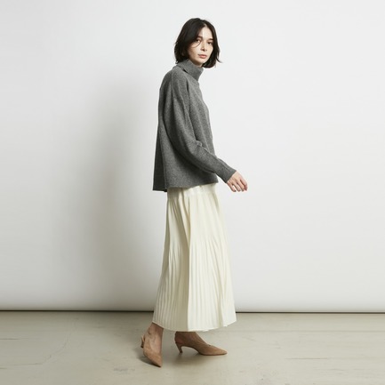 GEORGETTE TIERED PLEAT SKIRT 詳細画像 ホワイト 12