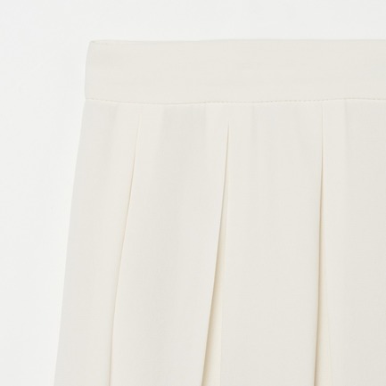 GEORGETTE TIERED PLEAT SKIRT 詳細画像 ホワイト 3