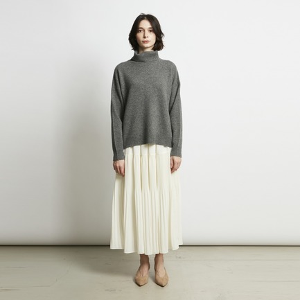 GEORGETTE TIERED PLEAT SKIRT 詳細画像 ホワイト 6