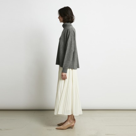 GEORGETTE TIERED PLEAT SKIRT 詳細画像 ホワイト 7