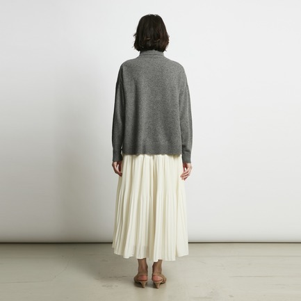 GEORGETTE TIERED PLEAT SKIRT 詳細画像 ホワイト 8