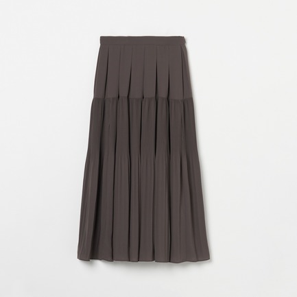 GEORGETTE TIERED PLEAT SKIRT