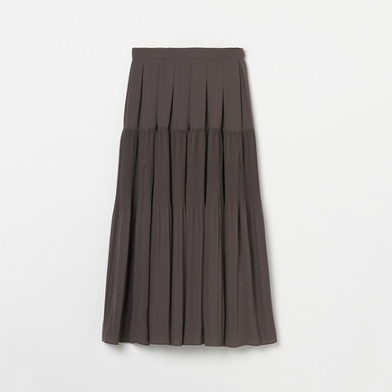 GEORGETTE TIERED PLEAT SKIRT 詳細画像 ホワイト 1