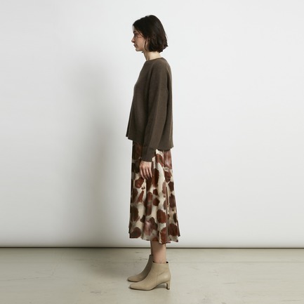 DEVEAUX PRINT FLARE SKIRT 詳細画像 ベージュ 7